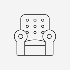 chair line icon