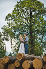 Portrait of young men against wood 3212.