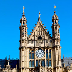 in london old historical    parliament glass  window    structur