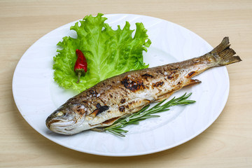 Grilled trout