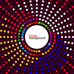 Abstract geometric background. Colorful squares. Vector. Eps 10