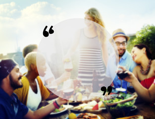 Blank Copy Space Holiday Quotation Mark Summer Concept