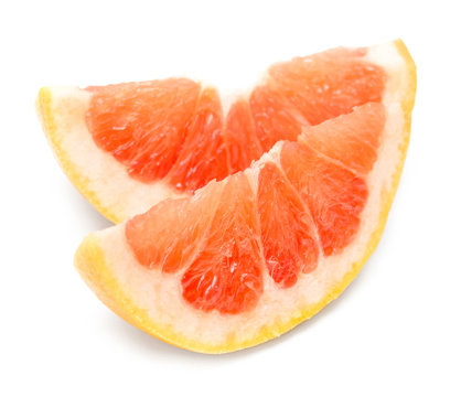 Sliced grapefruit