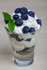 Blueberry with mascarpone