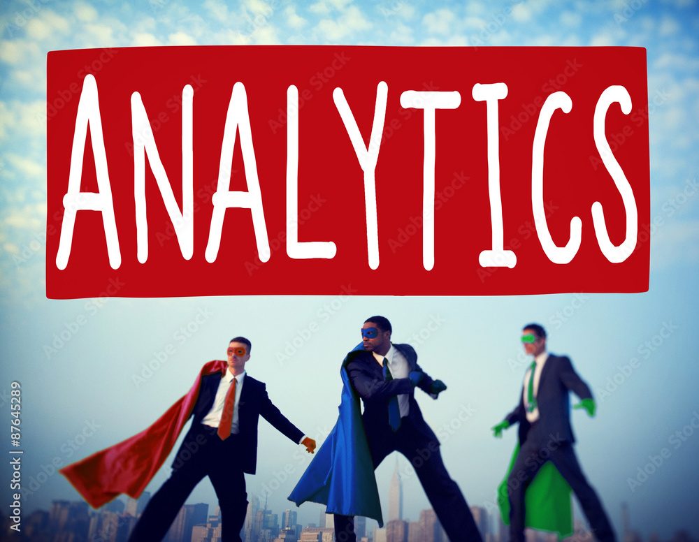 Poster analytics analysis data information planning statistics concept