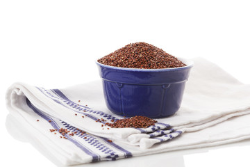 Red Quinoa seeds.
