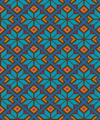 vector knitting seamless background: geometric pattern