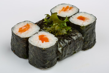 Sushi with salmon