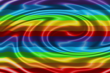 Obraz premium rainbow waving flag