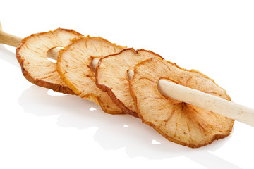 Dry apples.