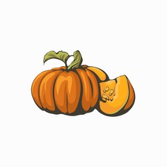 Pumpkin vector illustration.