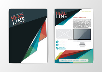 A4 Abstract Background, Business design brochure flyer layout