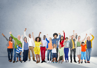 Obraz premium Diverse Diversity Ethnic Ethnicity Unity Variation Concept