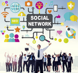 Social Network Internet Online Society Connecting Social Media C