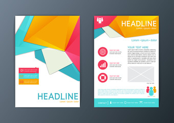 Brochure Flyer, magazine, report business template, abstract