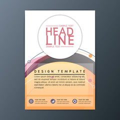 Vector circle design abstract Brochure Background, Business