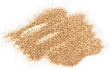 Fototapeta na wymiar sand pile isolated on white