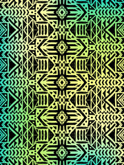 Aztec tribal mexican pattern