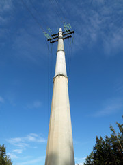 Obraz premium High-voltage transmission line