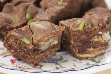 Baklava with nuts