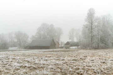 grange in winter
