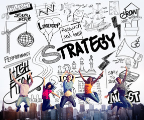 Strategy Doodle Freehand Creative Sketch Concept