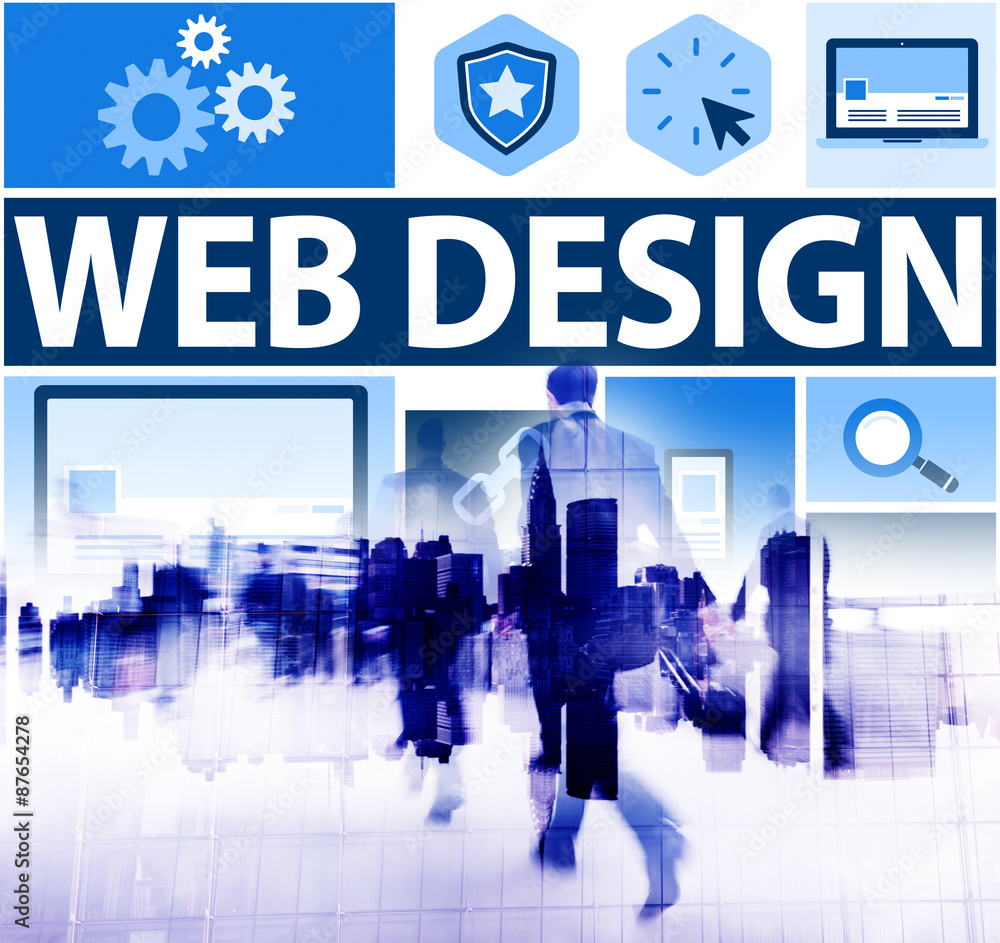 Poster Web Design Development Style Ideas Interface Concept