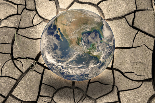 Global warming concept - Photo composition with image from NASA