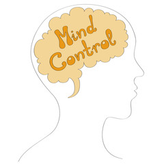 Mind control vector illustration