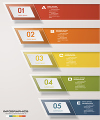 Design clean number banners template. Vector.