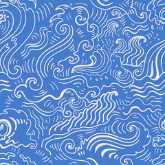 Sea waves.  Seamless background