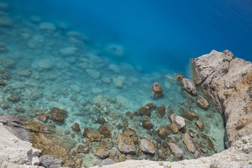 sea transparent blue, Lefkada Greece
