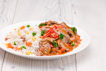 Thai Chili Beef dish