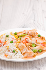 Chicken Cashew Rice dish