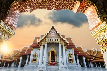  The Marble Temple, Wat Benchamabopitr Dusitvanaram Bangkok THAILAND © weerasak