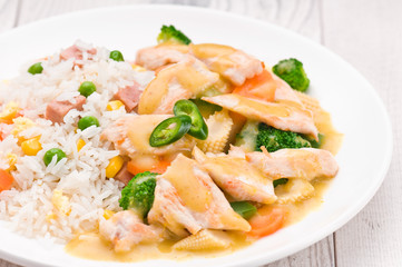 Thai Green Curry dish
