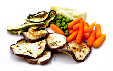 close up Grilled fresh vegetables