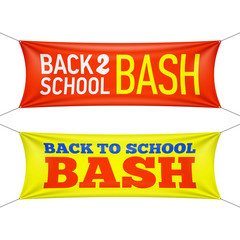 Back to School Bash banners