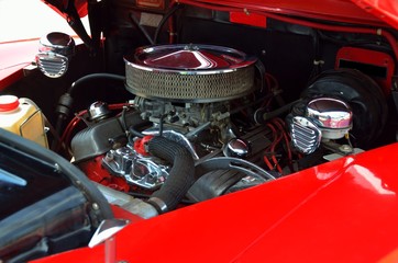 Customized car engine 