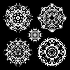 Mandala.Vintage pattern set. 