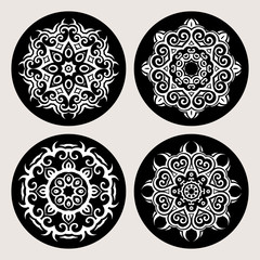 Mandala.Vintage pattern set. 
