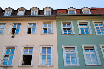 Fototapeta na wymiar Colorfull houses in Heidelberg