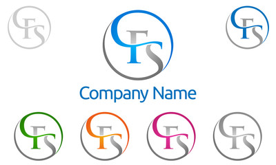 F S, F S letter, vector, logo