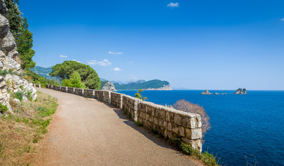 Katic and Holy Week islands from Petrovac walking route.