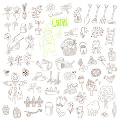 gardening doodle set