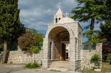 Fototapeta na wymiar Rezevici monastery ancient gate