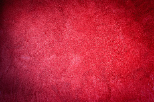 Red Grainy Wall Background