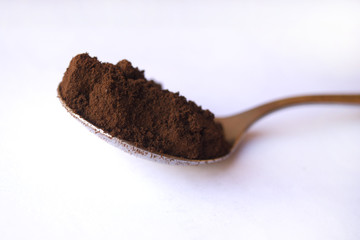 Spoon of coffee
