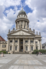Fototapeta na wymiar French Cathedral (Franzoesischer Dom, 1705), Berlin, Germany.