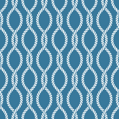 Seamless nautical rope pattern - 87669003